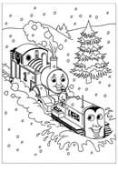 Thomas de Trein kleurplaat 9